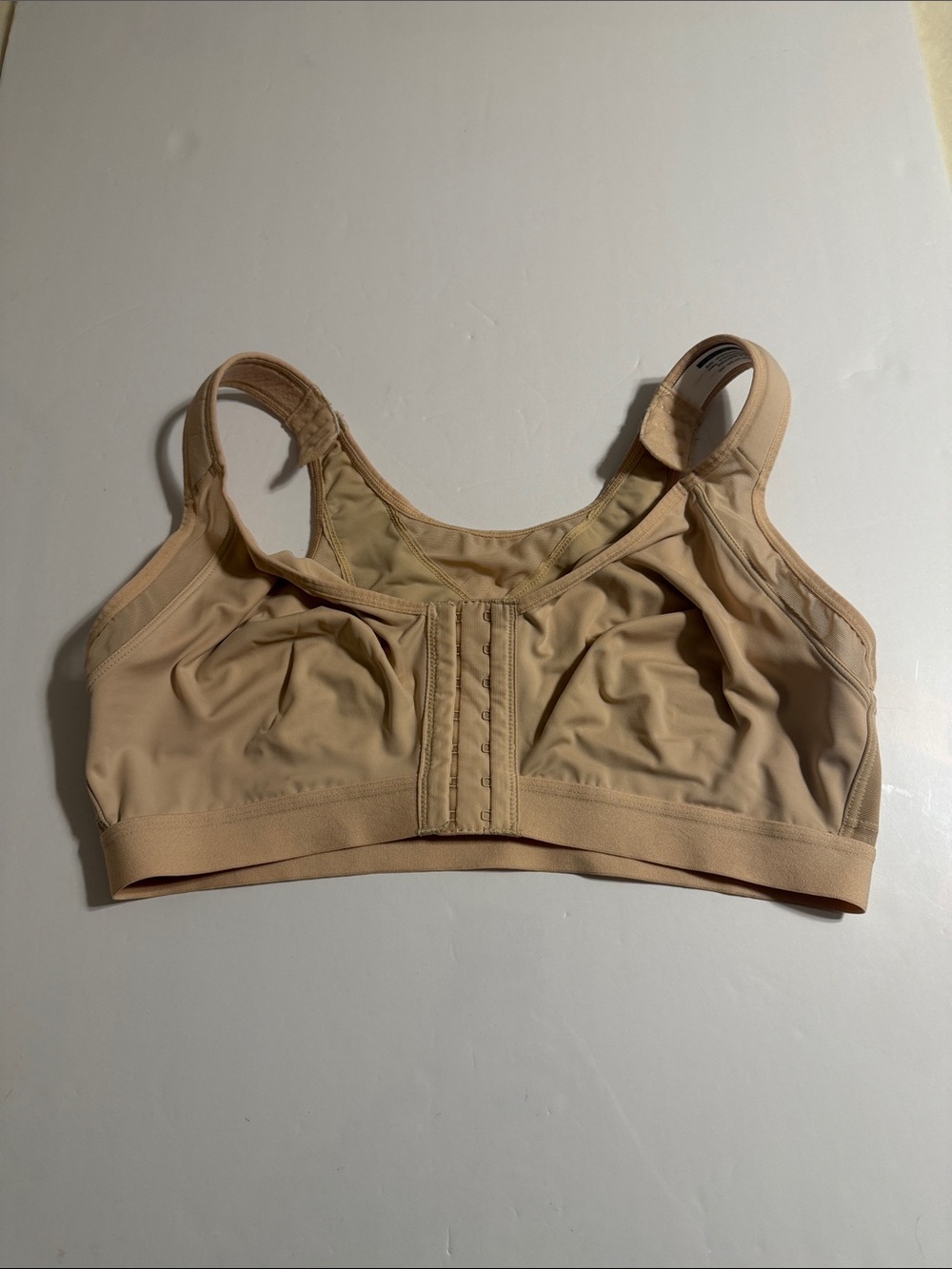 Exclusive of Trims Front-Close Nude Comfort Posturing Support Bra Like New